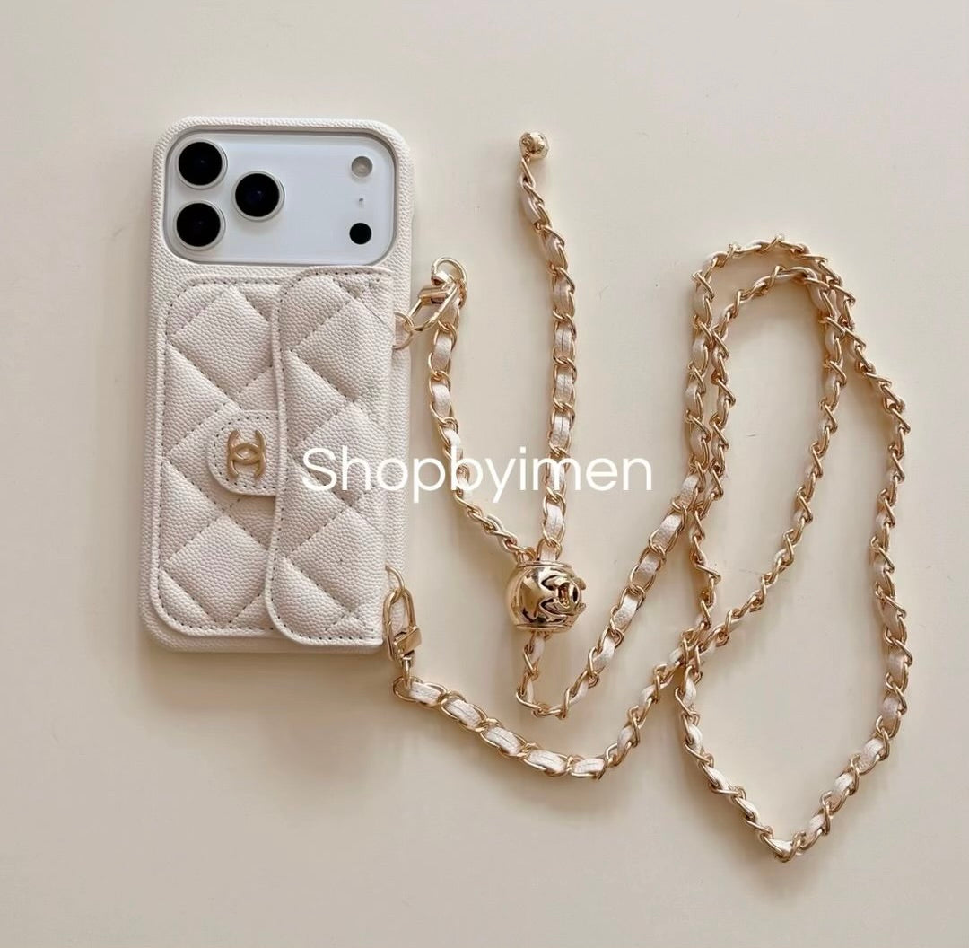 Coque de téléphone CC Beige