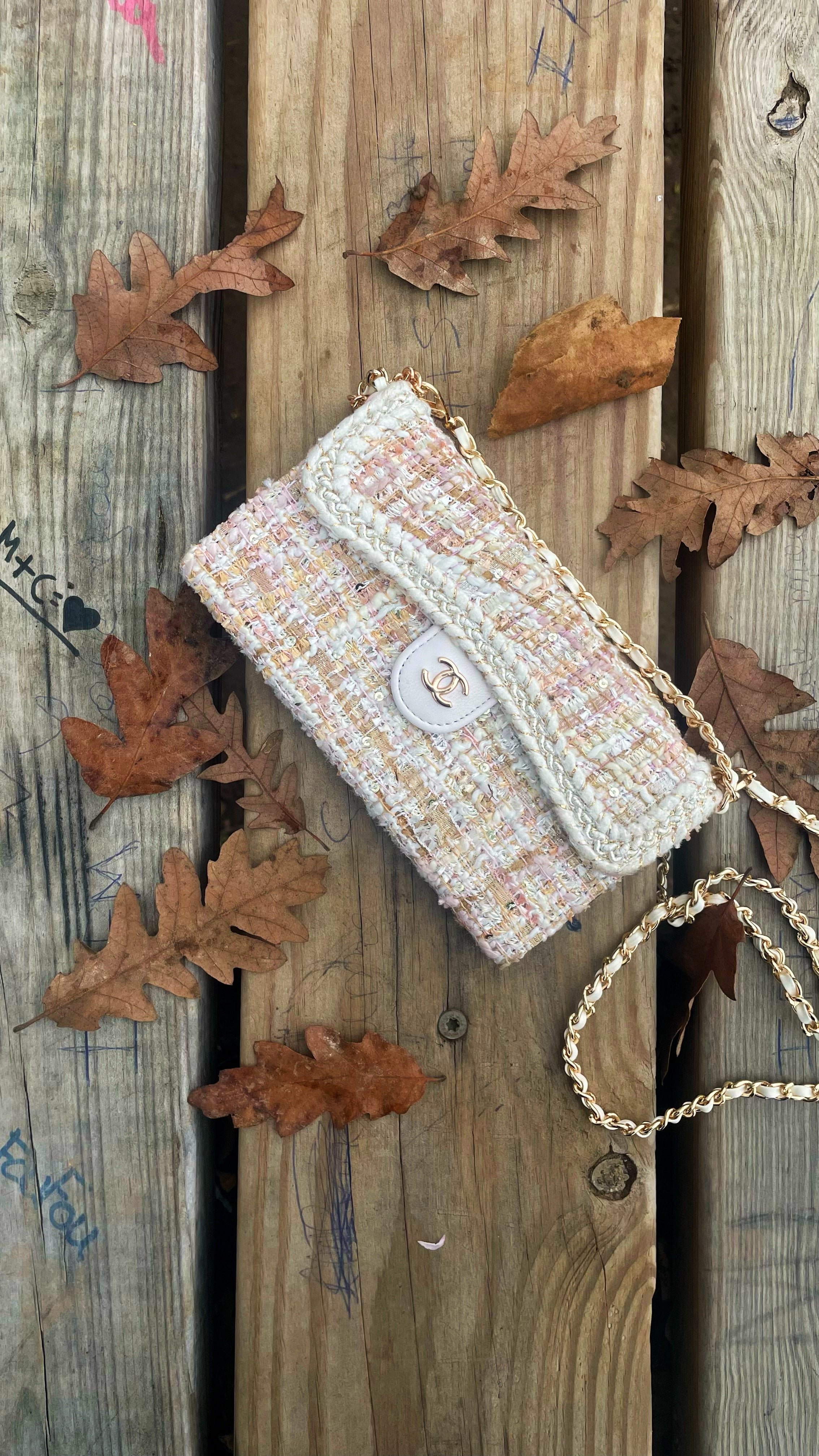 Coque de téléphone CC Beige Tweed